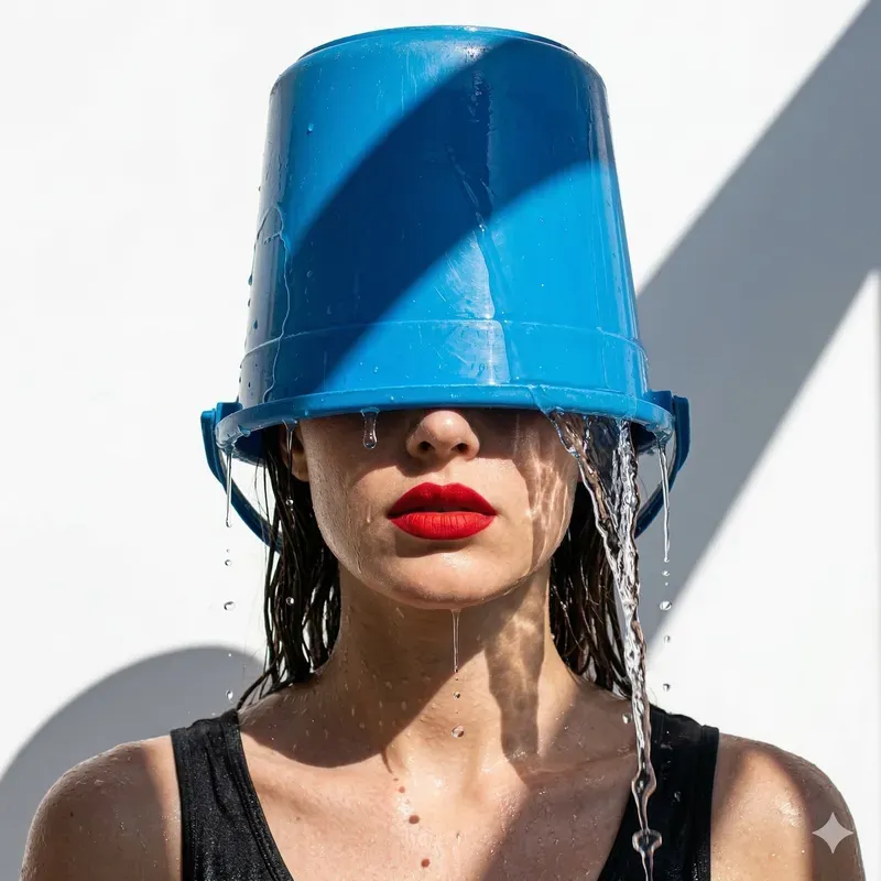 Quirky Wet Fashion Portraits
