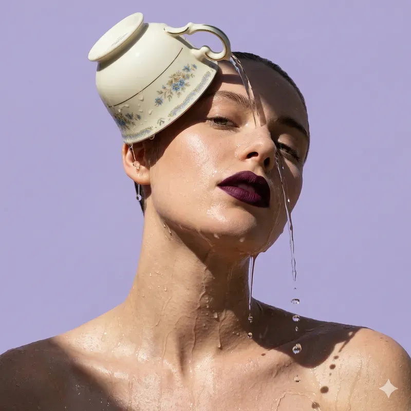 Quirky Wet Fashion Portraits
