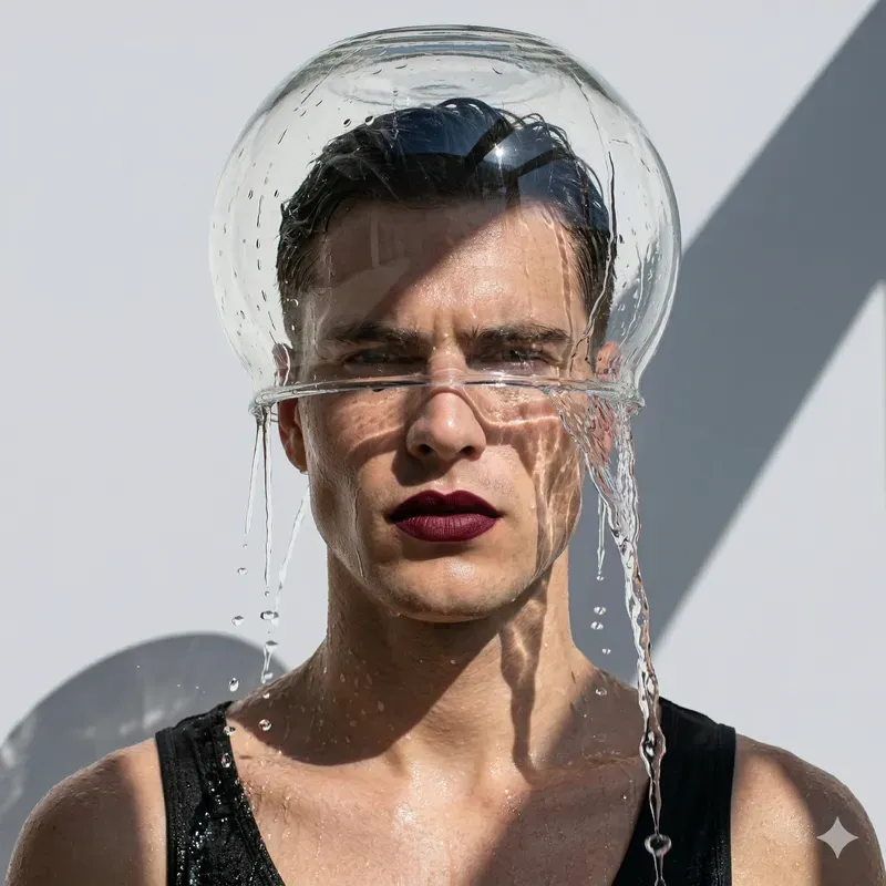 Quirky Wet Fashion Portraits
