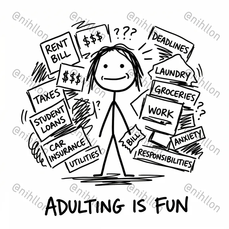 Sarcastic Stick Figures Doodles