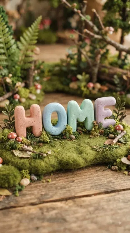 Miniature Pastel Clay Words