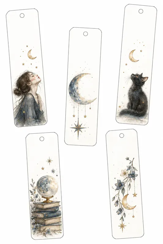 Watercolor Bookmarks