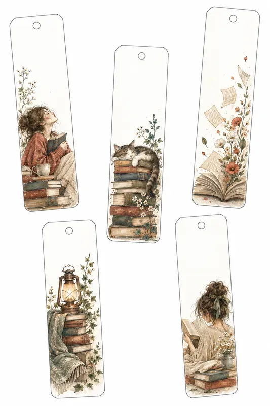 Watercolor Bookmarks