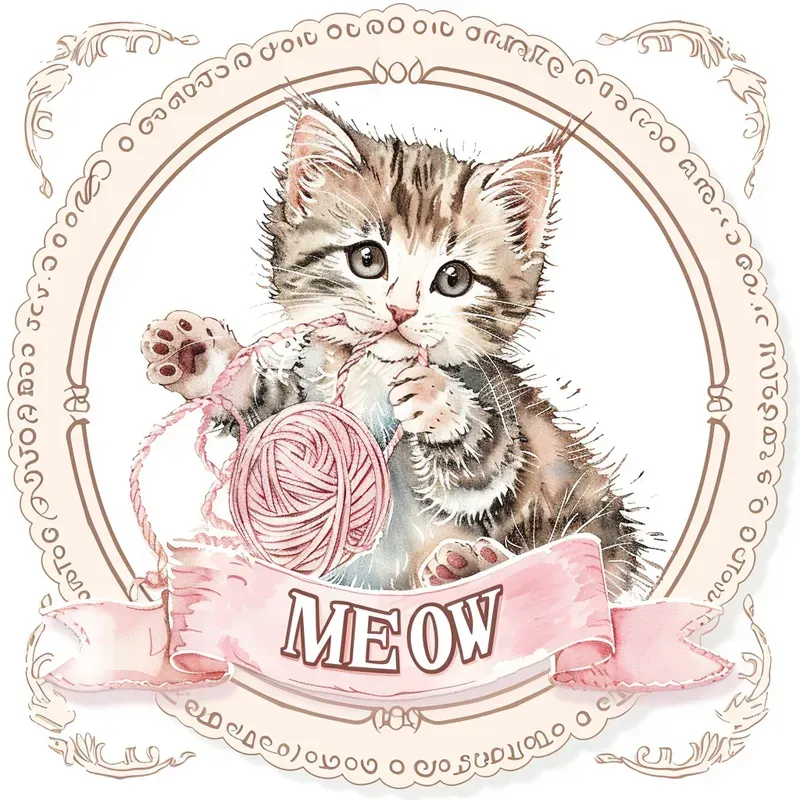 Vintage Pastel Badge Stickers