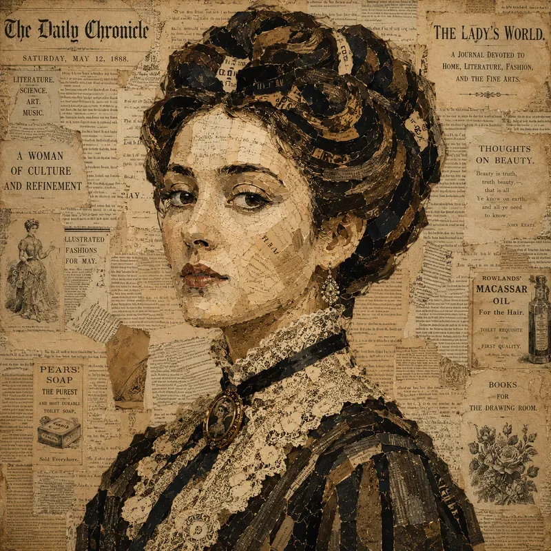 Vintage Newspaper Portraits