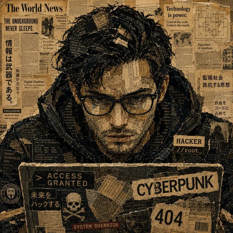 Vintage Newspaper Portraits