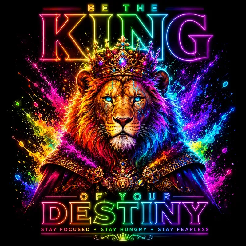 Neon Glow Motivation Posters