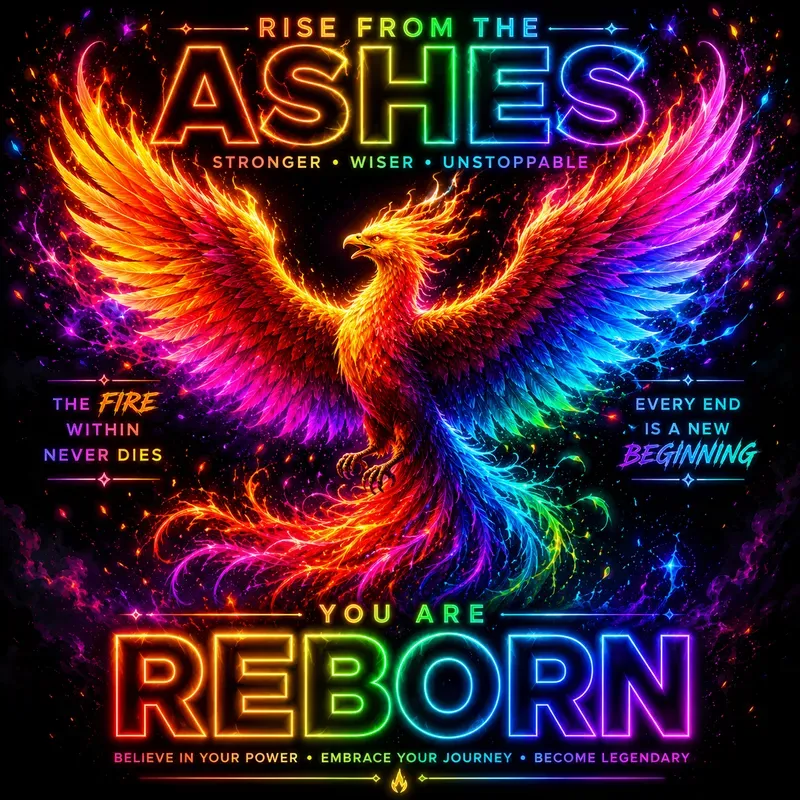 Neon Glow Motivation Posters
