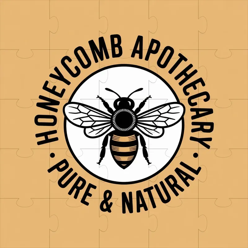 Circular Emblem Designs In Woodcut Style
