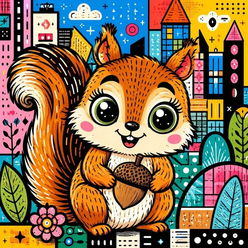 Whimsical Pop Art Animal Portraits