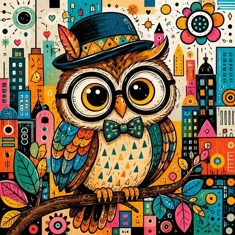 Whimsical Pop Art Animal Portraits