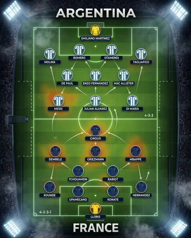 World Cup Lineup Infographics