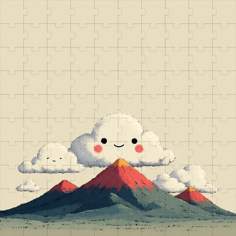 Kawaii Doodle Cream Minimalist Stickers