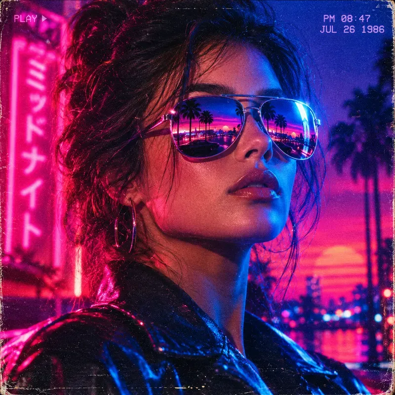 Retro 80s Photo Style