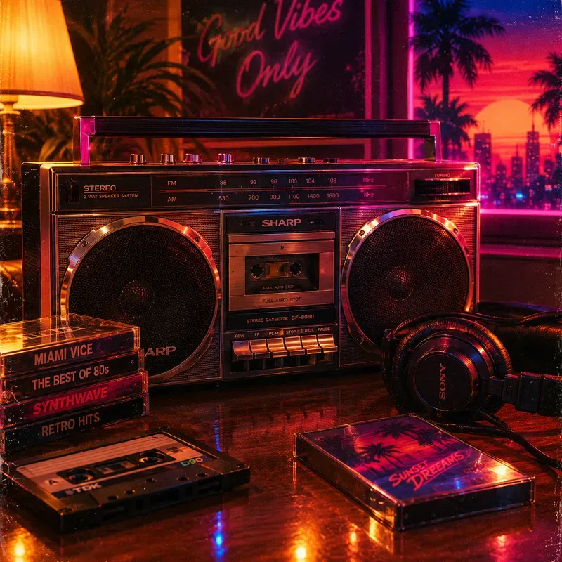 Retro 80s Photo Style