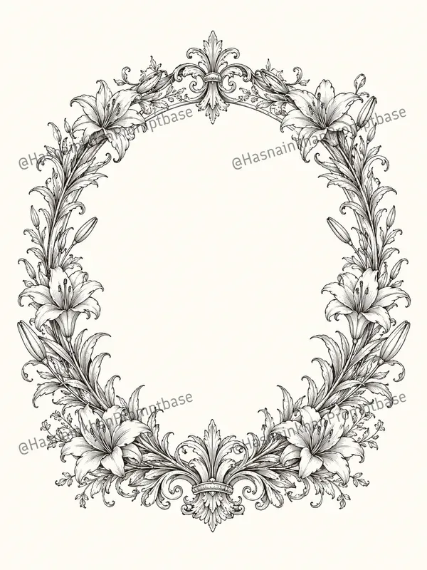 Vintage Floral Decorative Frames