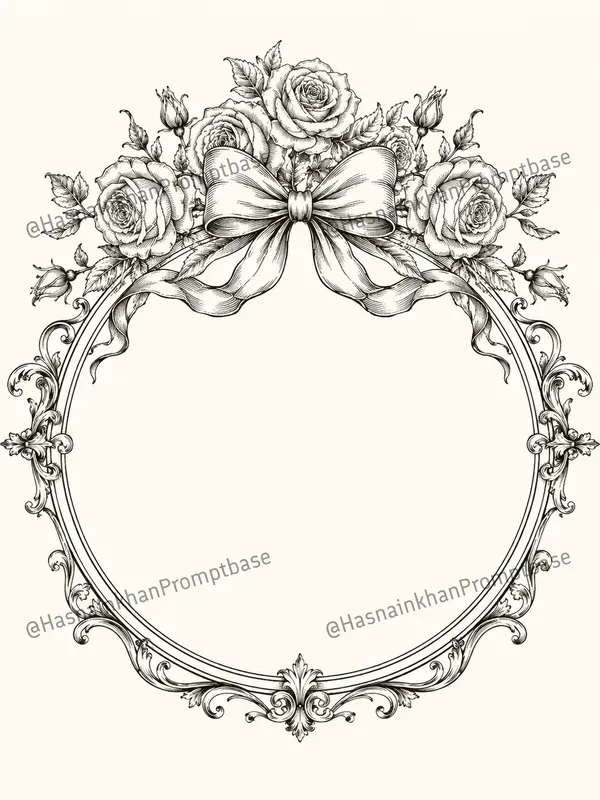 Vintage Floral Decorative Frames