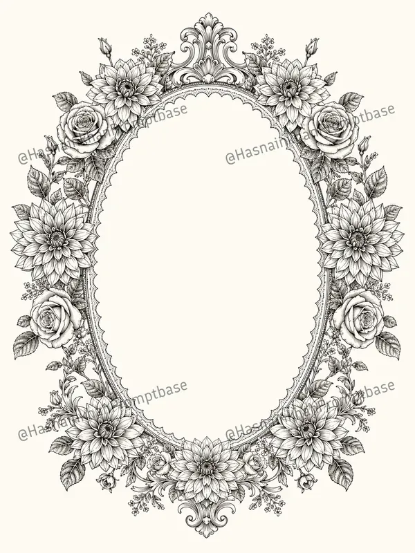 Vintage Floral Decorative Frames