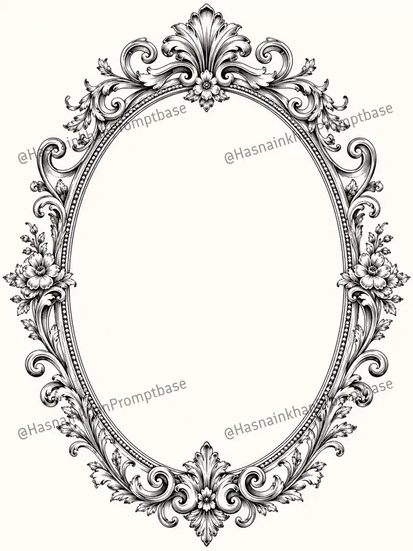 Vintage Floral Decorative Frames