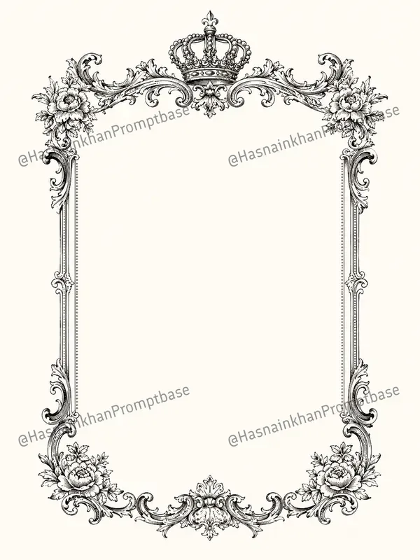 Vintage Floral Decorative Frames