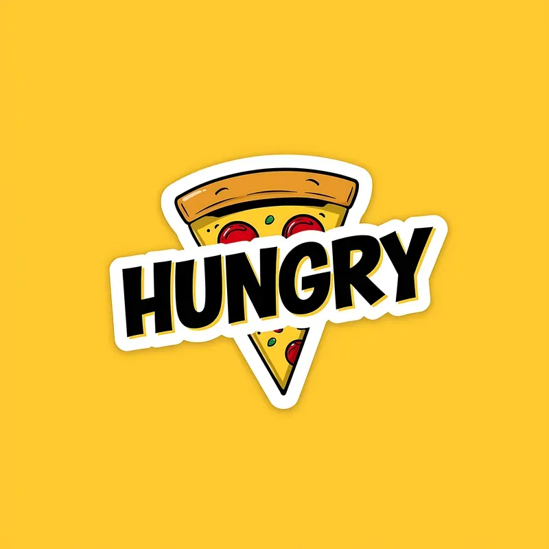 Minimalist Bold Text Icon Stickers