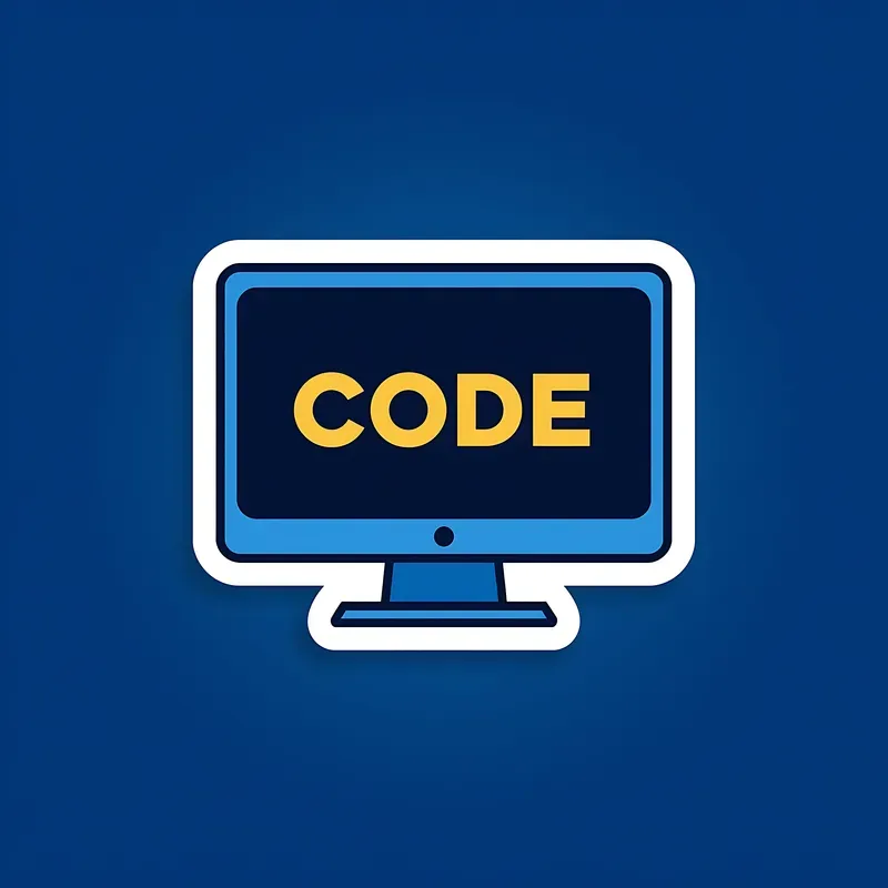 Minimalist Bold Text Icon Stickers