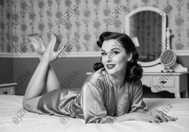 Black White Vintage Pin Up Photos