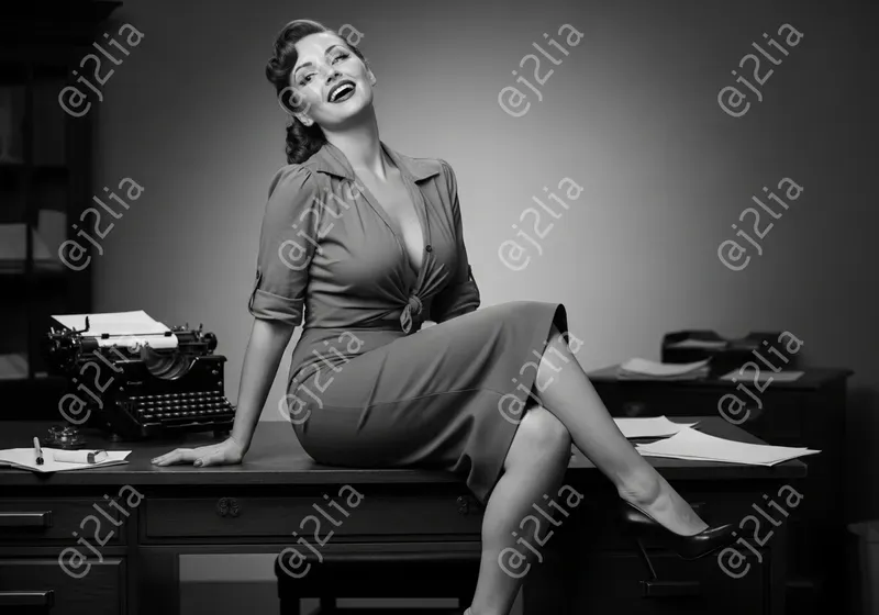 Black White Vintage Pin Up Photos