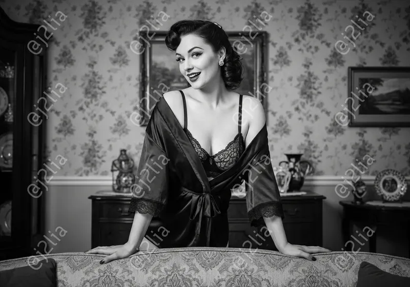 Black White Vintage Pin Up Photos