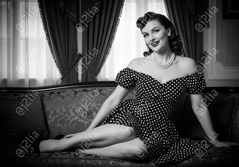 Black White Vintage Pin Up Photos