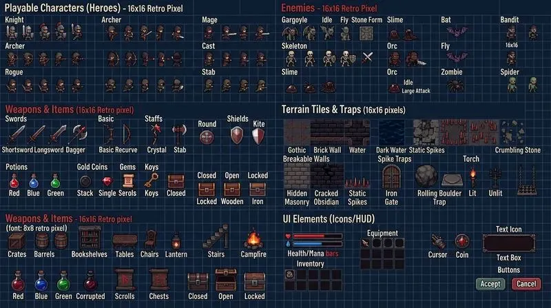 Professional 2D RPG Platformer Pixels