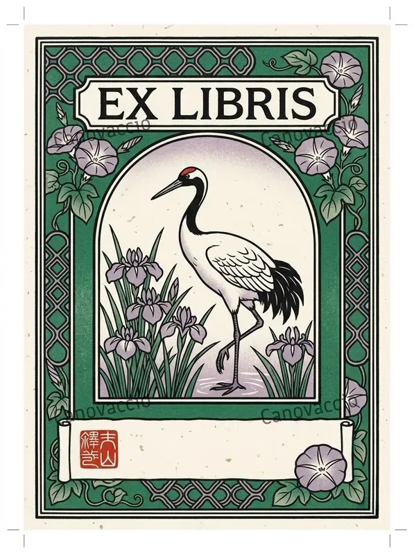 Taisho Woodblock Ex Libris Bookplates