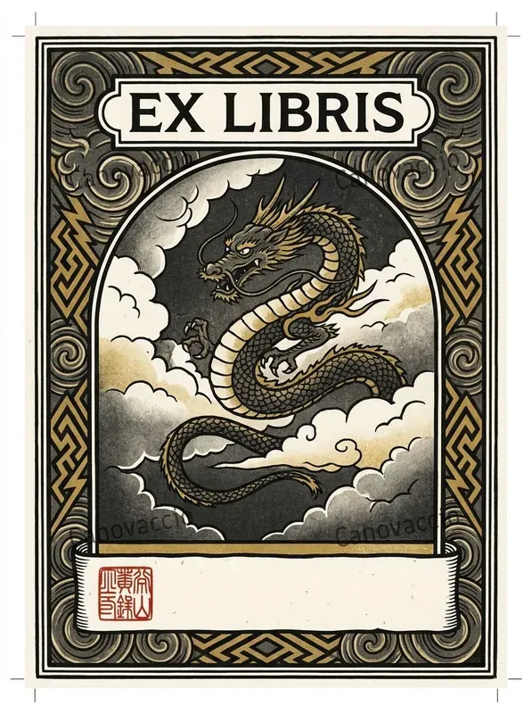 Taisho Woodblock Ex Libris Bookplates