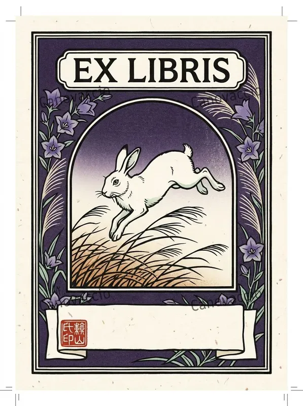 Taisho Woodblock Ex Libris Bookplates