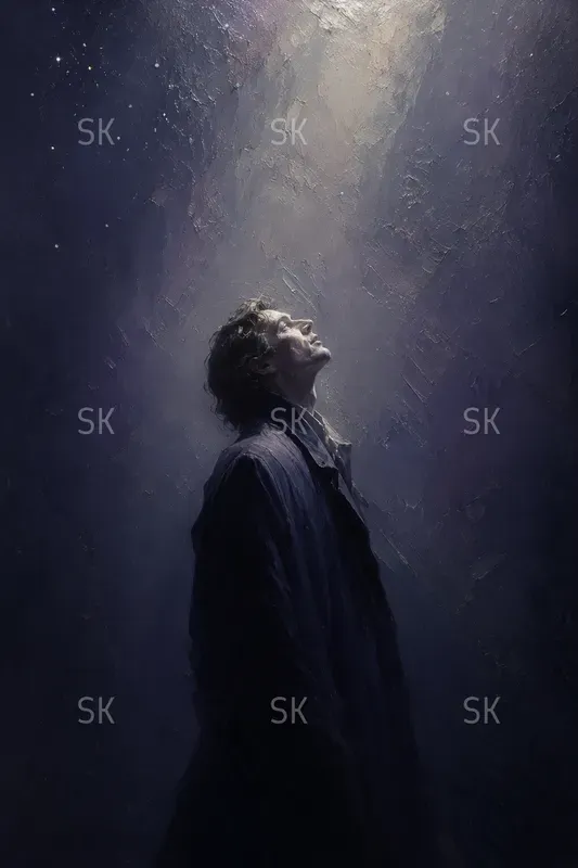 Minimalistic Cinematic Oil Paintings