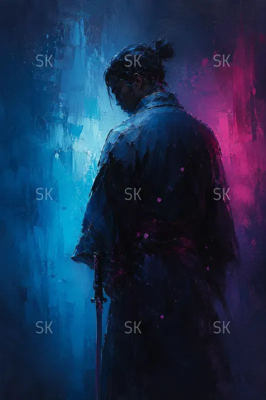 Minimalistic Cinematic Oil Paintings