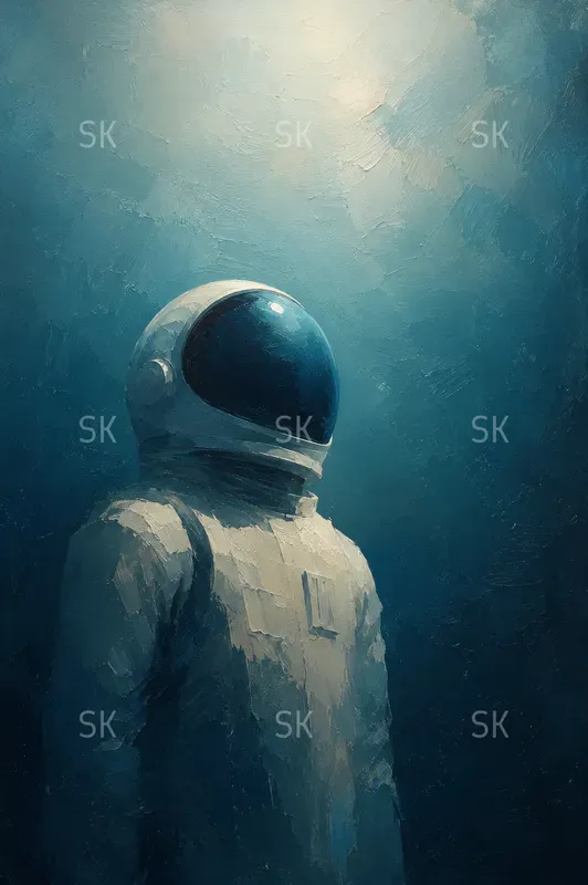 Minimalistic Cinematic Oil Paintings