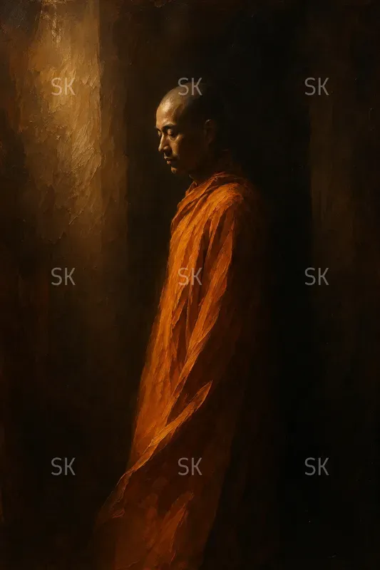 Minimalistic Cinematic Oil Paintings