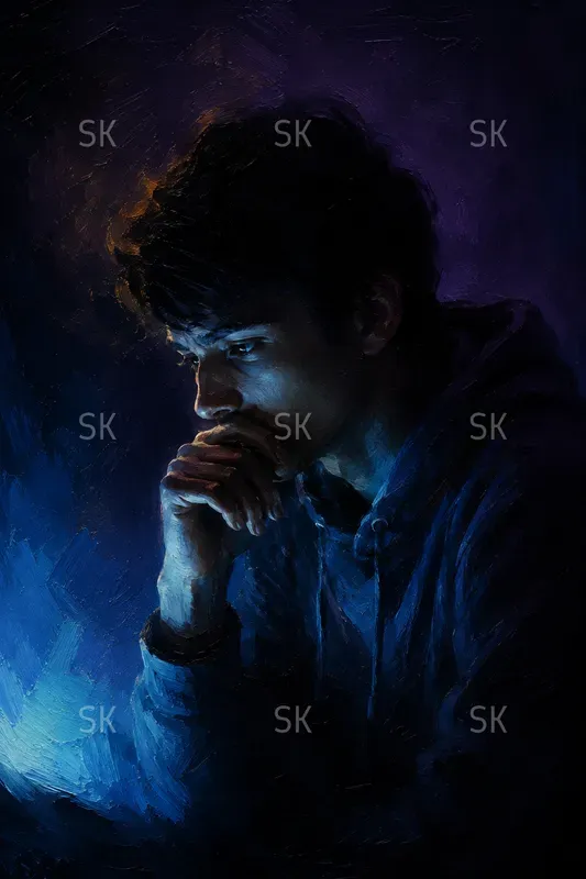 Minimalistic Cinematic Oil Paintings