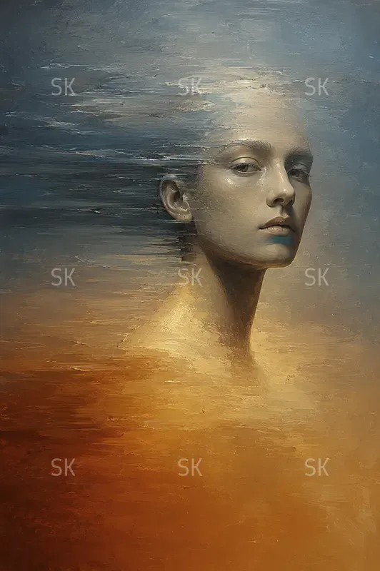 Minimalistic Cinematic Oil Paintings