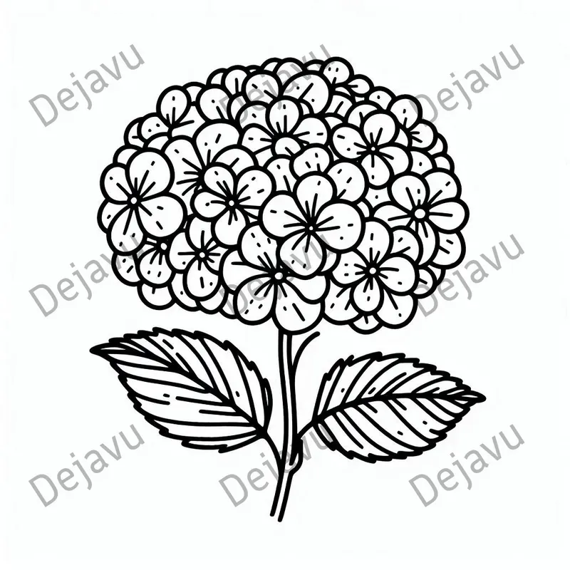 Simple Flowers Coloring Pages