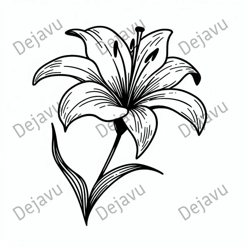 Simple Flowers Coloring Pages