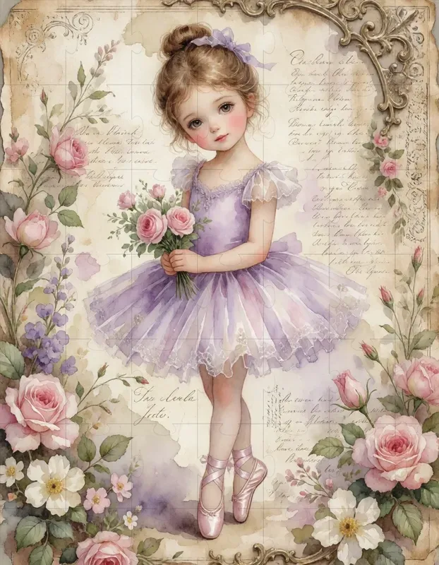 Shabby Chic Watercolor Art