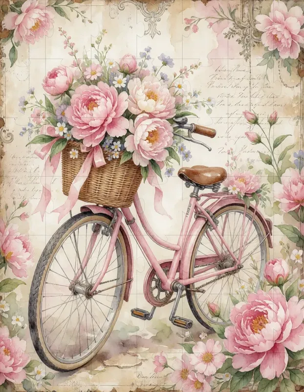 Shabby Chic Watercolor Art