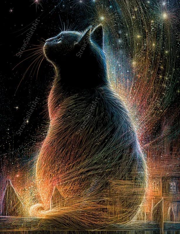 Neon Fairytale Line Art Illustrations