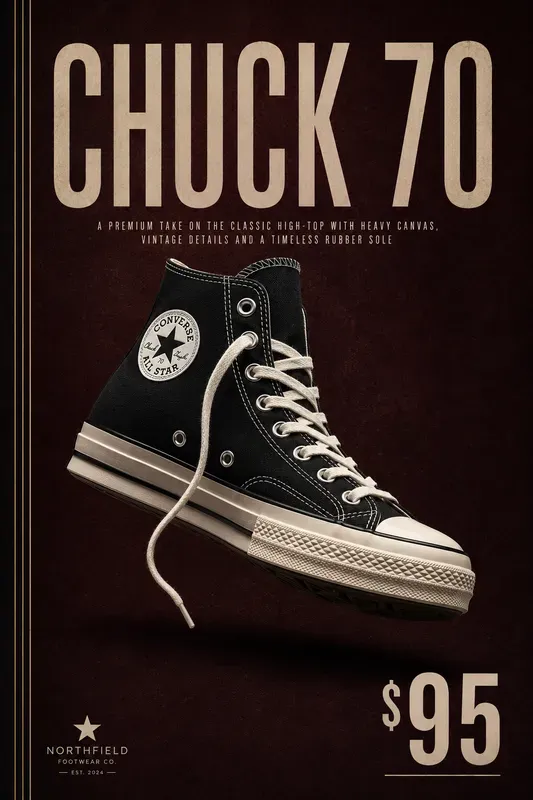 Sneaker Advertising Poster Generator