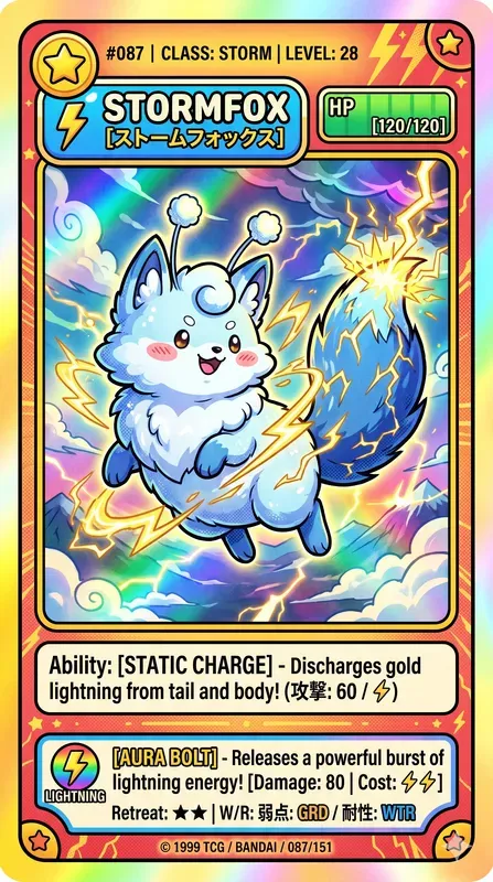 90s Retro Anime Cards