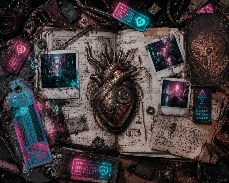 Cyberpunk Junk Journal Scrapbook Kits