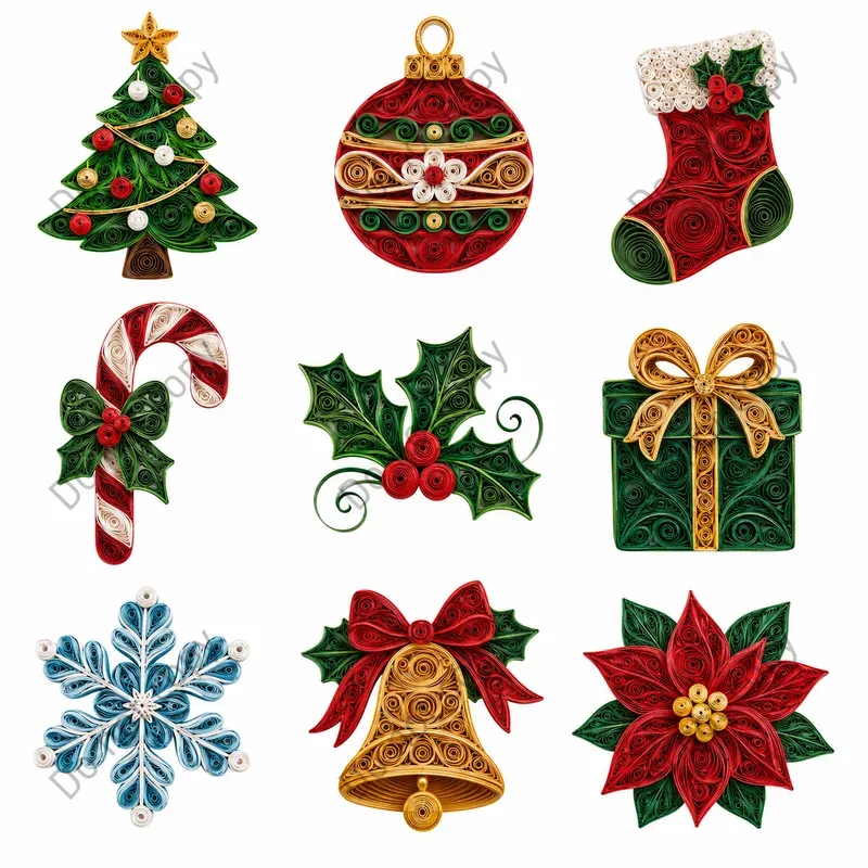 Paper Quilling Clipart Any Themes