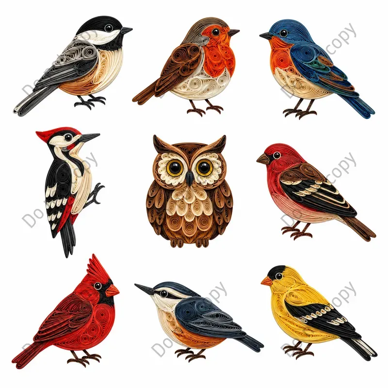 Paper Quilling Clipart Any Themes